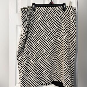 Black and White Chevron Women's Skirt